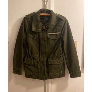 Khaki Green Utility Jacket
